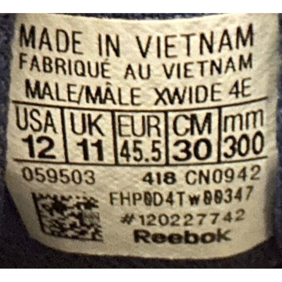 Reebok Walk Ultra 6 DMX MAX Walking Shoes Sneakers White Blue Men’s Size 12 4E - Picture 8 of 9